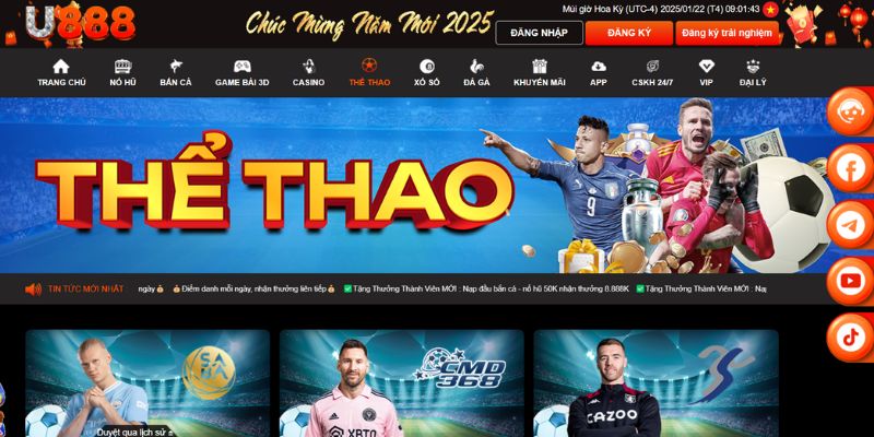 Tìm hiểu đôi nét về sảnh thể thao U888